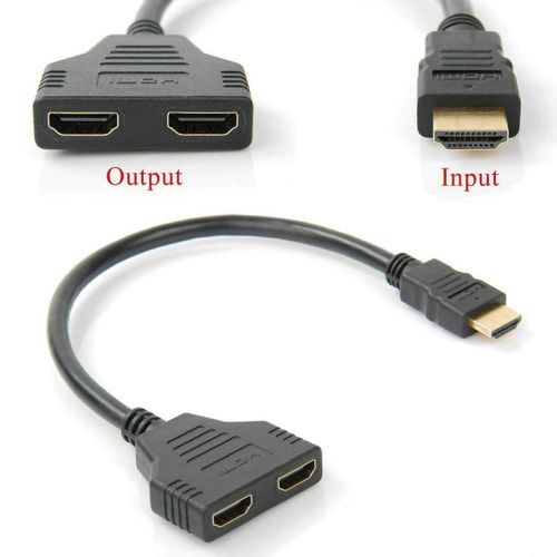 Generic cable HDMI séparateur 1 entrée male à 2 sorties femelle  convertisseur à prix pas cher