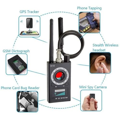 Generic Detecteur Micro Espion, Détecteur K18 RF sans Fil Camera Alarme  GSM, Anti-Espion Bug Détecteur, Tracker Espion, Améliorée GSM A104 à prix  pas cher