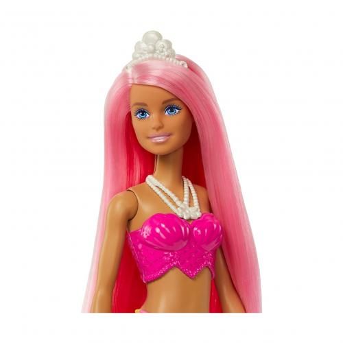 Generic Barbie sirène dreamtopia mermaid doll pink hair tenue rose à prix  pas cher