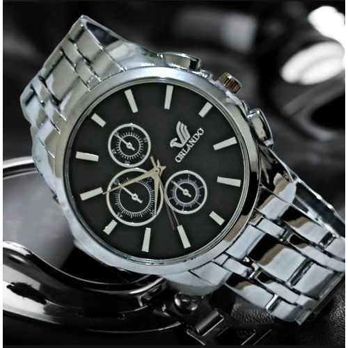 Orlando Montre Hommes Tendance Noir Argent014499 a prix pas cher Jumia Maroc