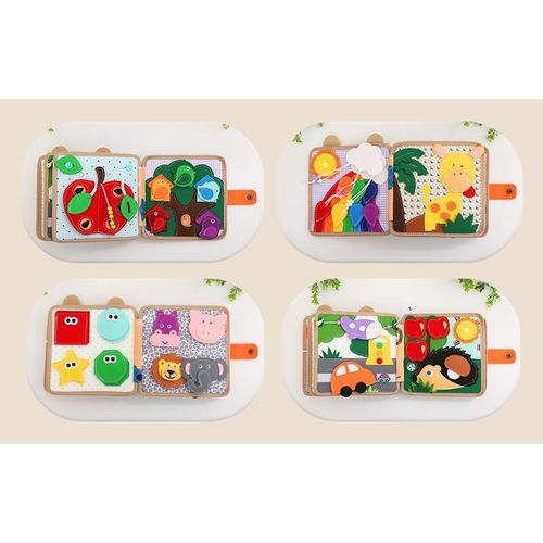 product_image_name-Generic-Livre d'éveil sensoriel Yolaly - girafe Busy Book - animaux, couleurs et émotions-8