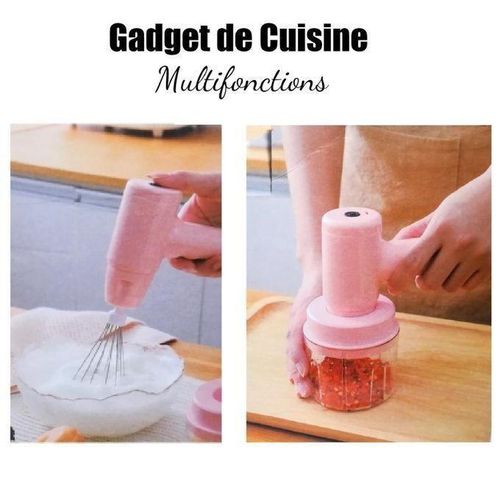 product_image_name-Generic-Mixeur Batteur électrique USB Multifonction Hacheuse Batteuse à batterie rechargeable-1