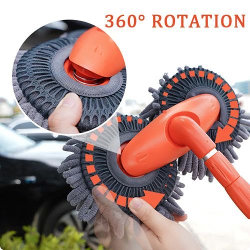 Brosse de lavage de voiture rétractable à rotation automatique