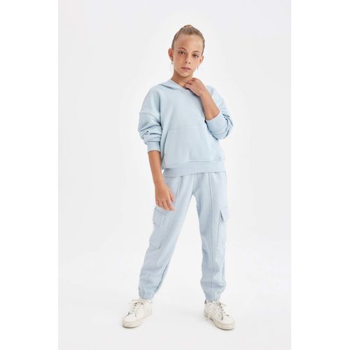 product_image_name-Defacto-سويت شيرت قصة عادية بغطاء للرأس بجيب-4