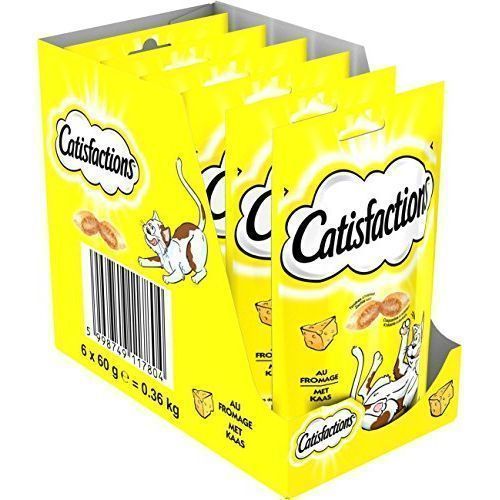 CATISFACTION Friandises pour chat au fromage 60g x 6 à prix pas cher