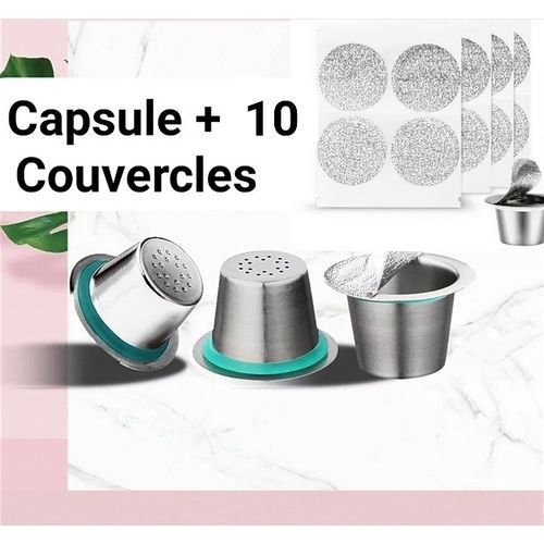 Capsules rechargeables jetables, couvercles, autocollants en aluminium,  sceaux pour Nespresso Vertuo Plus, Machine à café automatique, ✓ Meilleur  prix au Maroc