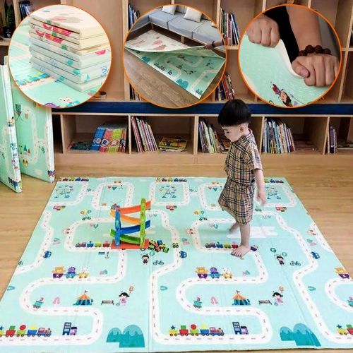 Generic Tapis antichoc résistante et pliable de jeu pour chambres d'enfants  200x180x1cm à prix pas cher