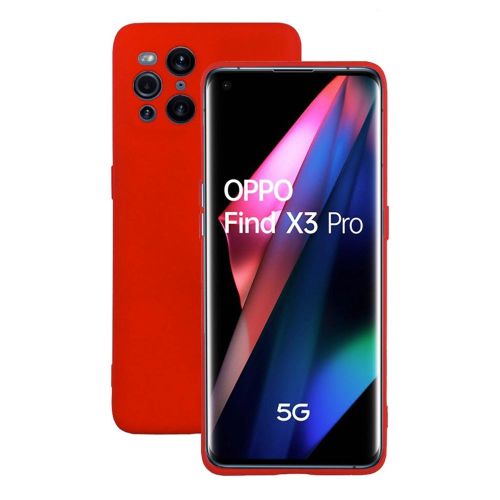 Funda para Oppo Find X3 Pro Com Suporte HONGWE. Rojo