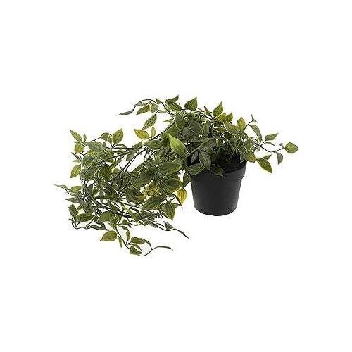 product_image_name-Generic-Plante artificielle avec Pot noir à accrocher 30 cm de longueur -1