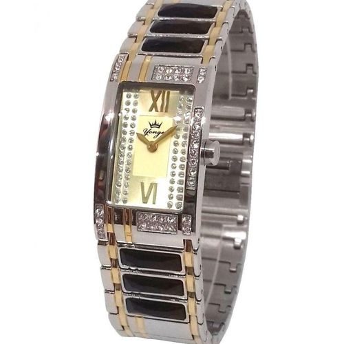 Yonger Bresson Montre femme Cadran rectangulaire avec Bracelet