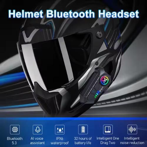 Y10 casque de moto casque sans fil 5.3 étanche sport vélo