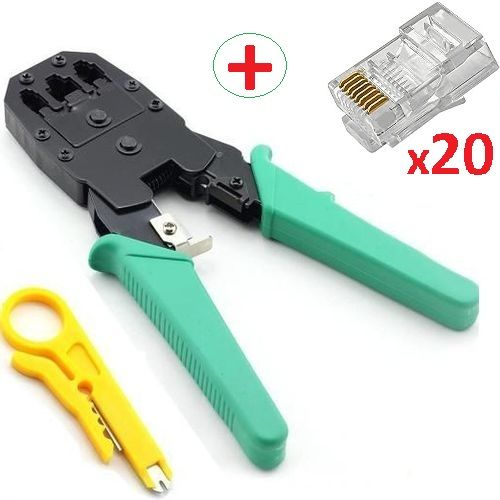 Pince à sertir pour fiche RJ11 / RJ45 - FPE - Mr.Bricolage