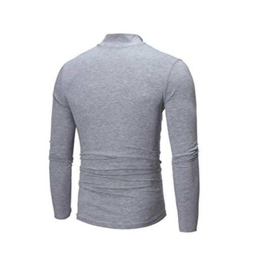 product_image_name-Generic-Pull Col Haut Homme Manches Longues Gris Foncé-3
