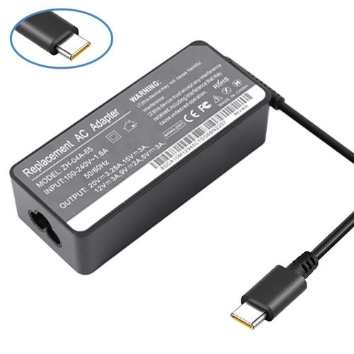 Generic Type-C Power Adapter 20V 3.25A 65W USB-C Adaptateur