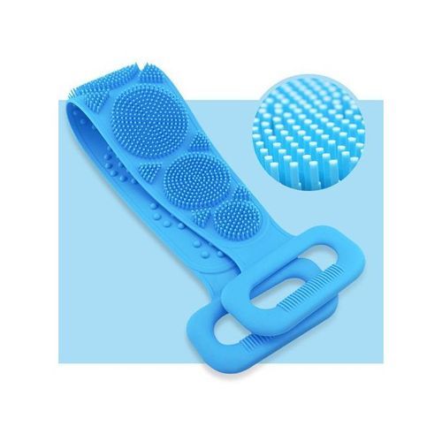 Generic Brosse En Silicone Magique Pour le Bain Douche Serviette Dos  Nettoyage Verte