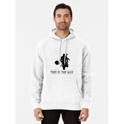 product_image_name-Generic-Mando silhouette this is the way Pullover Hoodie Sweats Capuche Hoodie-2