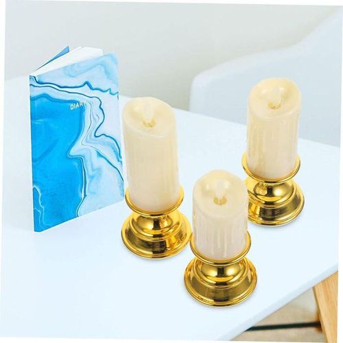 product_image_name-Generic-Lot de 3 bougies à LED - Couleur chaude - Sans flamme - Fonctionne avec piles-6