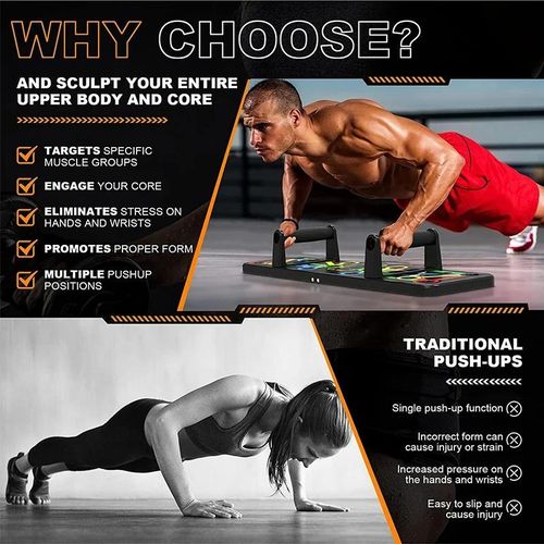 Poignées Perfect Pushup Pro Rotatives – Fitness, Pompes, Tonification – Neuf