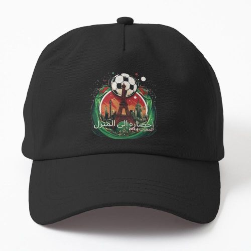product_image_name-Generic-Maroc "Bringing it Home" Fan Art de Football Paris 2024 casquette noire personnalisé-1