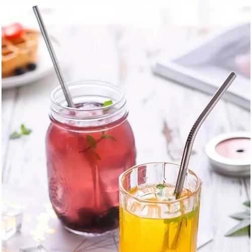 product_image_name-Generic-Deux Pailles en acier inoxydable + brosse de nettoyage-3