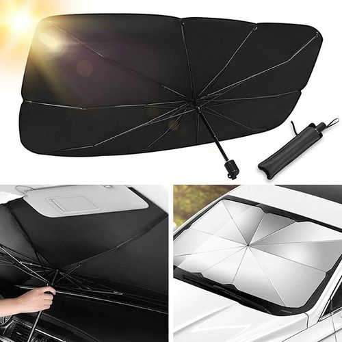 Pare-soleil de pare-brise de voiture, parapluie pliable de pare