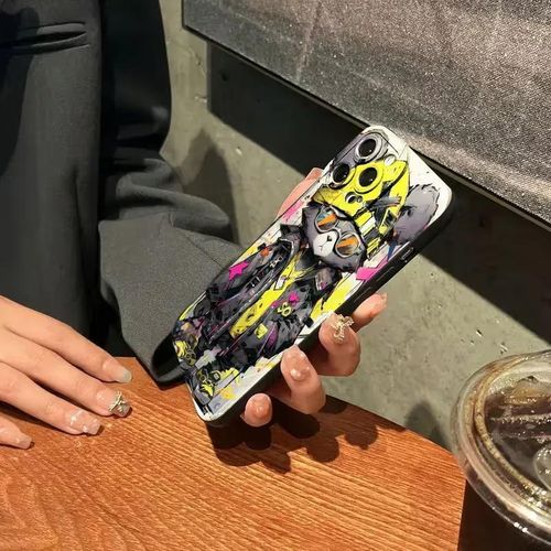 product_image_name-Generic-Cover Etui Coque de téléphone antichoc et Chute design graffiti urbain, coque rigide Ours Coloré Samsung S25 Ultra-6