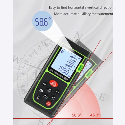 Generic 60m Portable Mini Télémètre Laser Télémètre Diastimètre