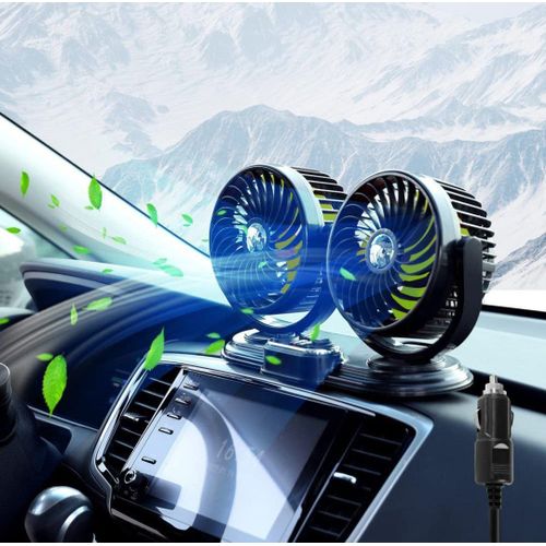 Mini ventilateur double pour voiture