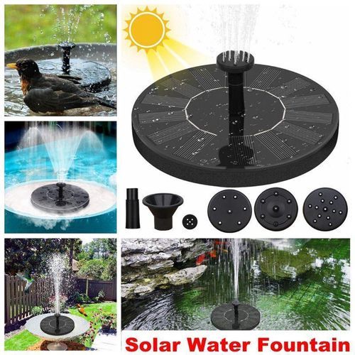 Generic Pompe à eau solaire pour fontaine flottante Profitez d'une ambiance  apaisante dans votre jardin à prix pas cher