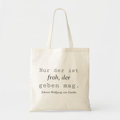product_image_name-Generic-Tote bag Last quote from Goethe the one who is happy Unique, haute qualité-1