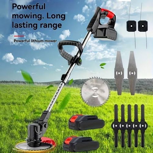 product_image_name-Generic-Débroussailleuse Électrique Sans Fil 21V – 2 Batteries Rechargeables – Avec Accessoires-2