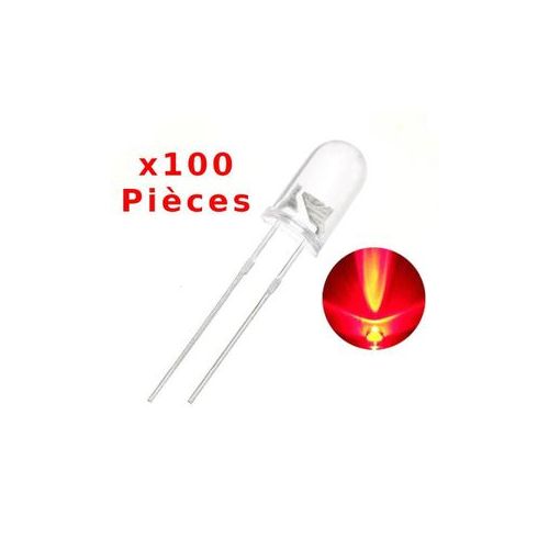 DIODES LED 5mm ROUGE (100)