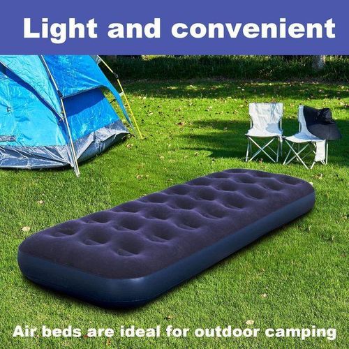 product_image_name-Generic-Matelas Gonflable Double Ultra - Confort - Tapis de Couchage Portable et Pliable 60cm*180cm pour Camping-1