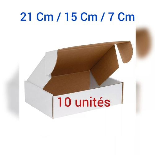product_image_name-Generic-10 Carton écrue valise postal blanc taille 21*15*7  pour vendeur e-Commerce et vendeur jumia-1