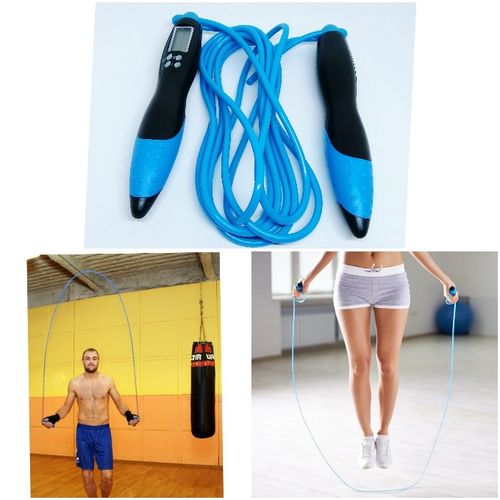 Corde à Sauter Sport, Corde à Sauter Sans Fil avec Compteur, Jump