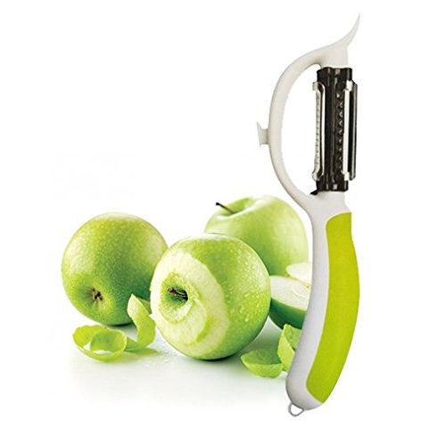 Éplucheur en Acier Inoxydable, Éplucheur Pommesde Terre, Éplucheur Légumes  et Fruits, 3 en 1 Éplucheur pour Légumes, Carottes, Fruits, Éplucheur de  Pomme de Terre avec Lame Tranchante (Vert) 