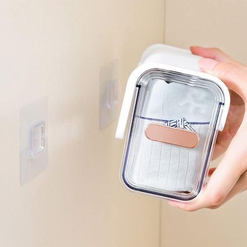 product_image_name-Generic-Boîte de rangement murale transparente à 6 compartiments, boîte de rangement multifonctionnelle sans perforation, chaussettes, sous-vêtements, cravates-3