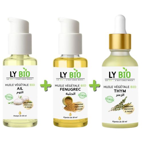 product_image_name-LY BIO-PACK HUILE AIL 50ML - POMPE + HUILE FENUGREC 50ML - POMPE + HUILE THYM 50ML - PIPETTE-1