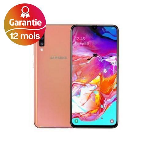 Samsung Samsung Galaxy A70, 6.7&quot;, 6Go, 128Go - Corail - Garantie 1 an