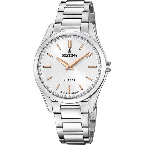 product_image_name-Festina- F20583/1 - Cadran blanc – Taille du boitier médium – Bracelet en acier inoxydable –-1