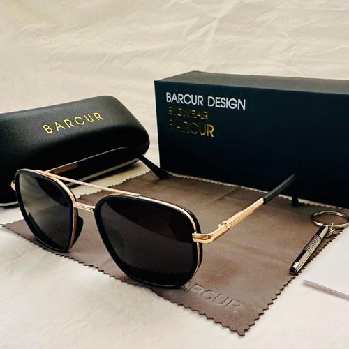 product_image_name-BARCUR-Lunettes de soleil - polarisées avec protection -UV400 - 85-51 Noir - Gold-3