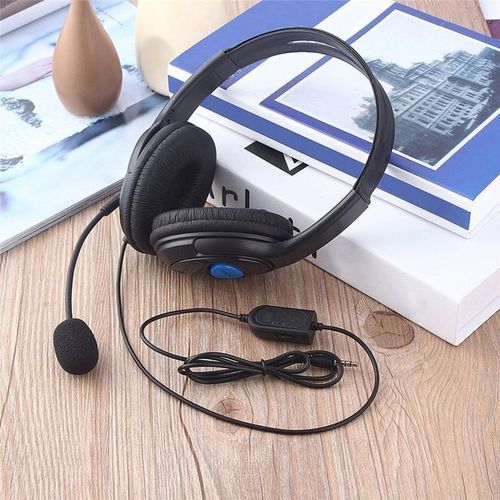 Generic Casque de jeu filaire avec micro 3.5MM stéréo pour PC, PS4, PS3,  XBOX, XBOX ONE à prix pas cher