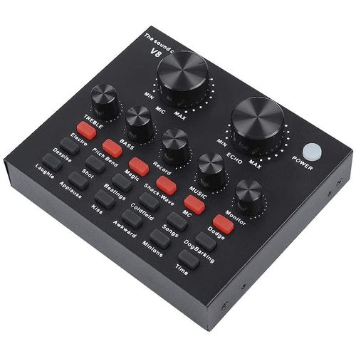 product_image_name-Generic-Carte de Son USB Externe V8 Audio Mixer Bluetooth - Noir-1