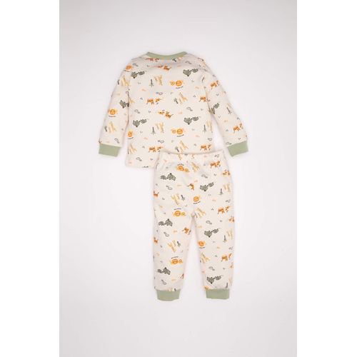 product_image_name-Defacto-طقم بيجاما ولادي بطبعة سفاري - قطعتين-3