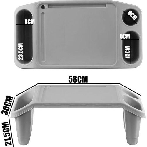 product_image_name-Generic-Table de lit, bureau debout portable pour lit, canapé, support pour ordinateur portable, plateau de lit, petit-déjeuner, plateau à café, lecture, repas, dessin, travail pour adultes.-4