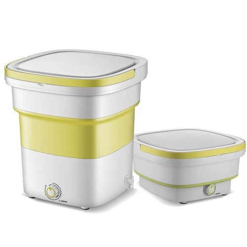 ATLAS GLOBE Electro - Mini machine à laver Pliable 3kg + Panier d'essorage  inclus,PROMO! 0 SEULEMENT 699 DH avec 1 An de garantie ,disponible en 3  couleurs: vert,bleu,jaune,rose