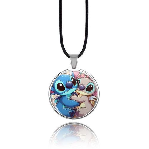 product_image_name-Generic- Stitch & Lilo Angel Ohana Disney Animation Cute Characters Style 2 Collier Necklace Accessories-1
