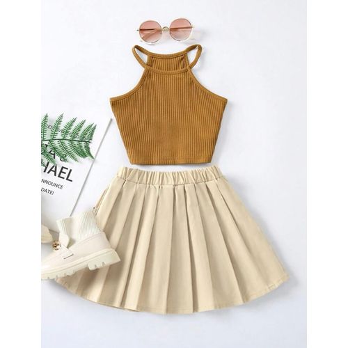 SHEIN Top Ras Du Cou Jupe Plissee pour jeune fille a prix pas cher Jumia Maroc