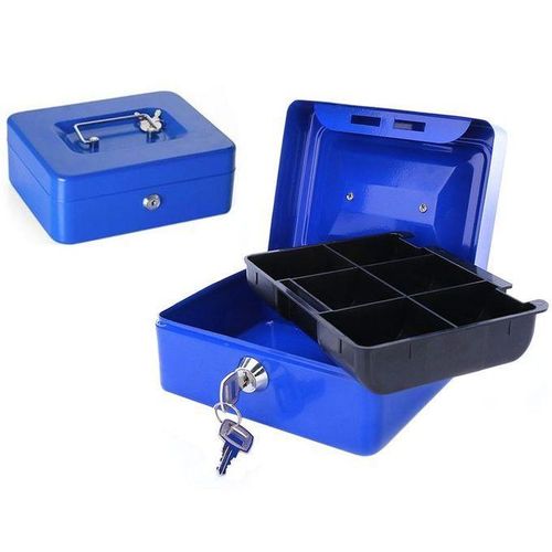 product_image_name-Generic-Coffre-fort en métal - Caisse portable pour Monnaie & Bijoux, Stockage Sécurisé Avec Tiroir à Monnaie-5