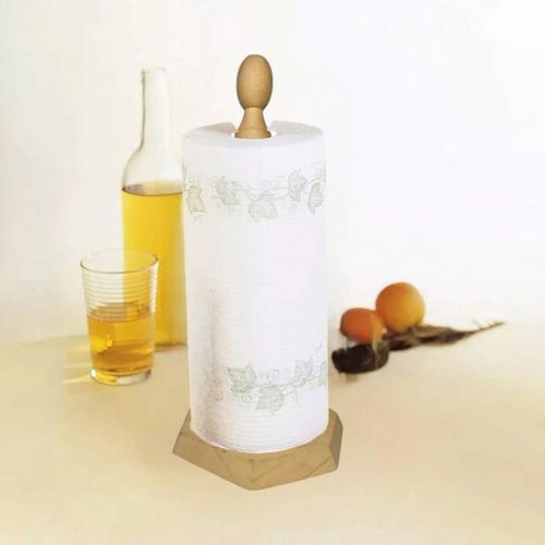 product_image_name-Generic-Porte-essuie-tout en bois élégant avec base octogonale-2